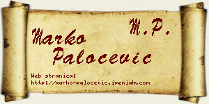 Marko Paločević vizit kartica